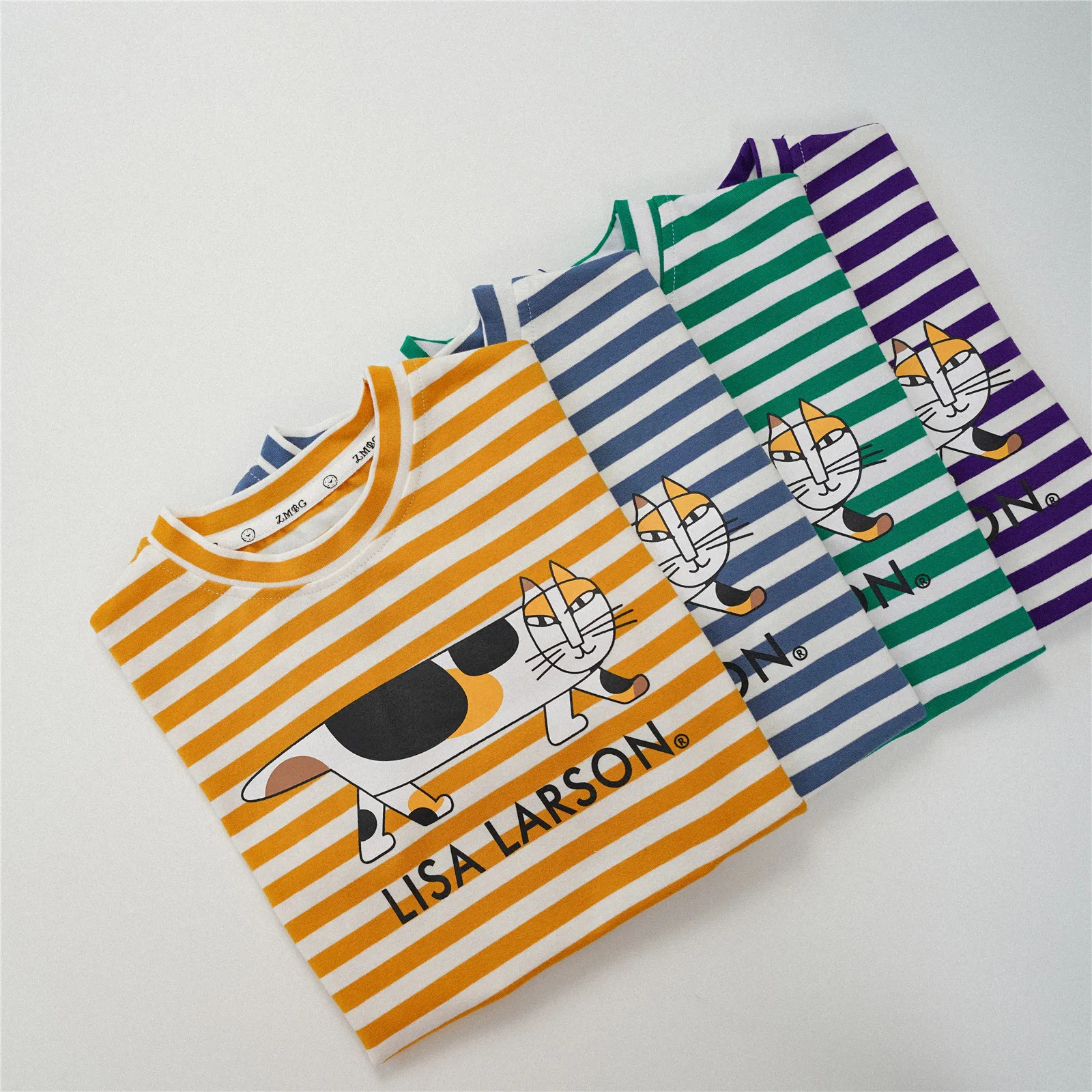 

2024 Summer New Children Short Sleeve Cotton T Shirts Baby Boys Cartoon Print Casual Tees Kids Toddler Versatile Loose Tops