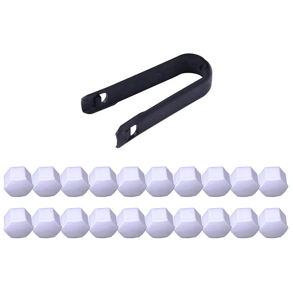 Kompatibilitas mur Lug putih tutup baut penutup baut tutup roda mobil Lug Nut menghias penampilan Diameter Mm Mobil