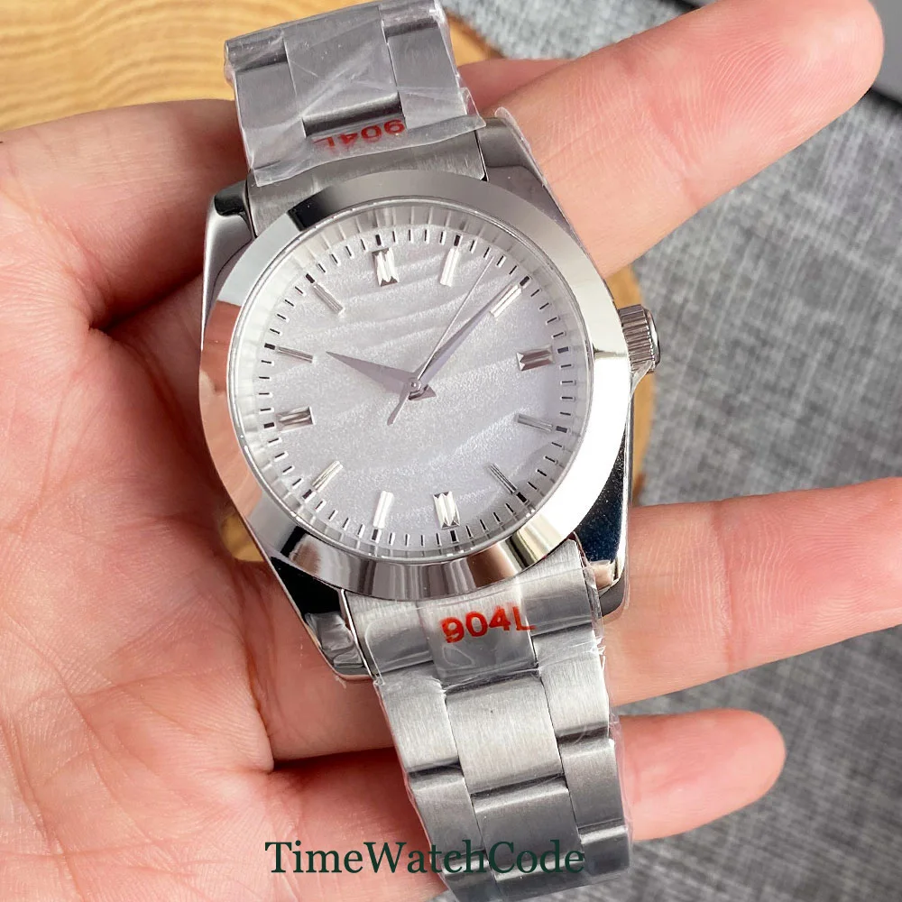 Tandorio NH35A Automatic Watch for Men PT5000 Mechanical Movement Sapphire Crystal Lady Watches 3D Dial Bracelet 36mm or 39mm