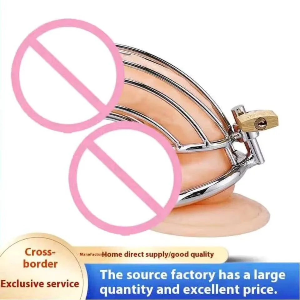 وعاء من الستانليس ستيل الأسود الديك قفص ذكر العفة قفل جهاز 40/45/50 مللي متر Matel الطيور قفص صنم القضيب الدائري SM المنتج #3