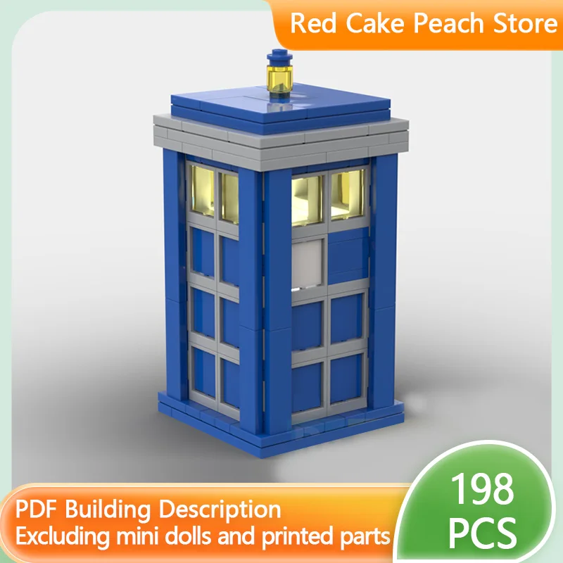 

Популярный конструктор MOC: Синий прямоугольный космический корабль, модульная технология, развивающая игрушка для детей, подарок на праздник, набор для сборки