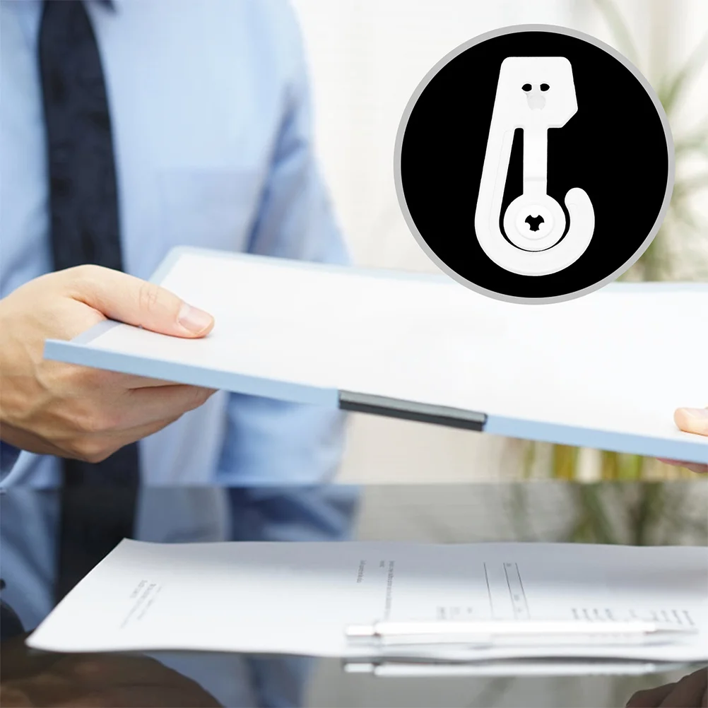 

50Pcs Plastic Hooks Multi Purpose Document Bag Hangers Space Saving Closet Organizer Display Hooks Plastic Hook for Bags