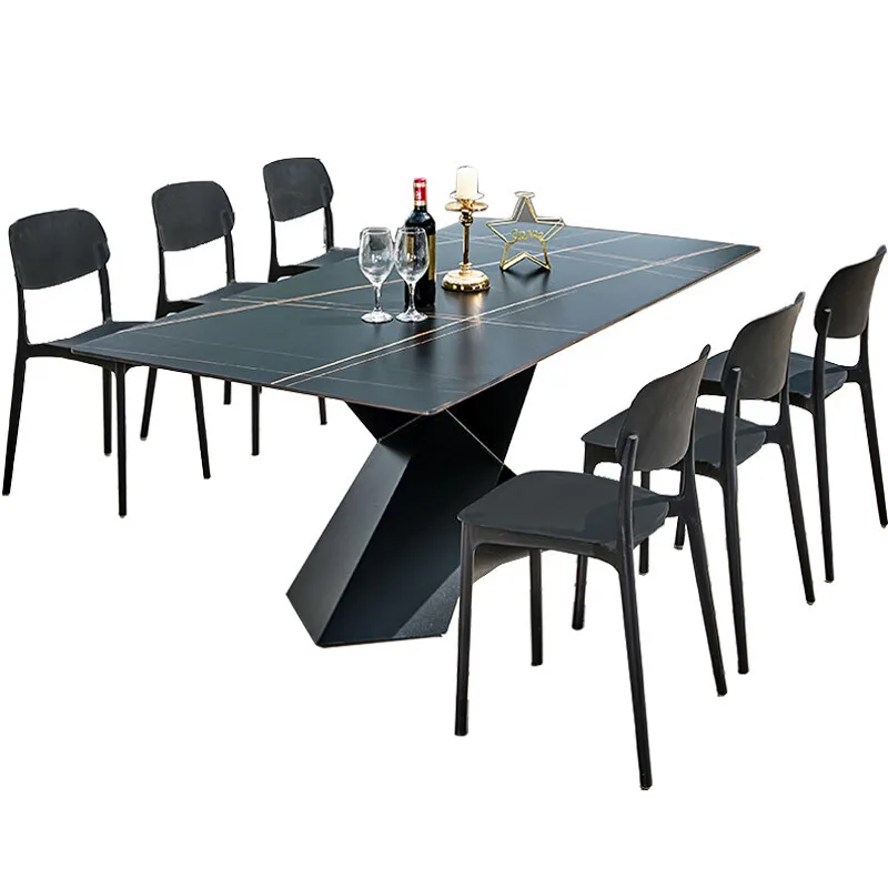 

Waterproof and sunscreen black tables and chairs, garden garden milk tea shop tables and chairs