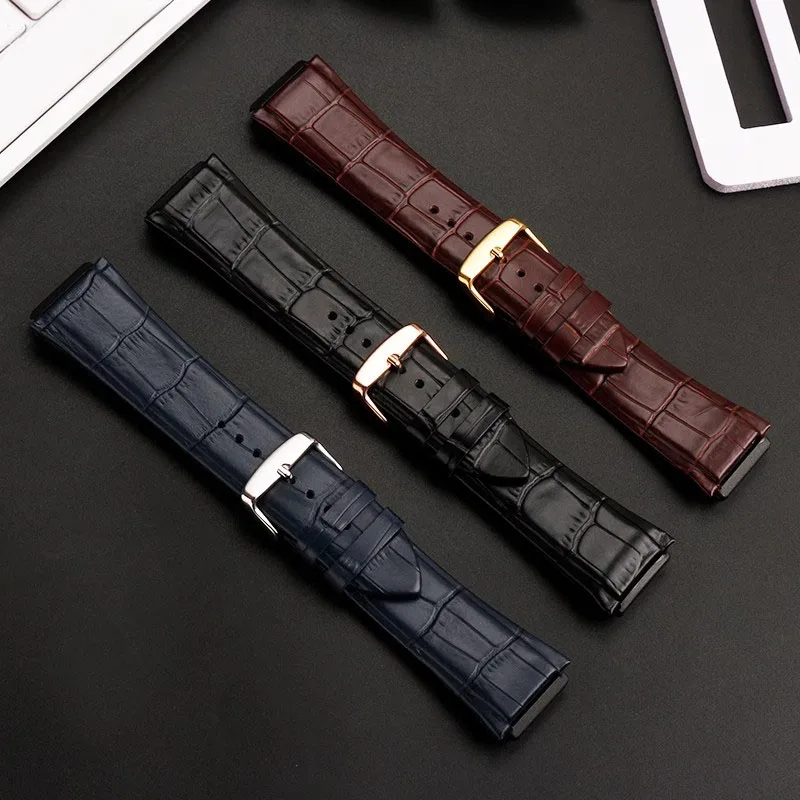 Male Genuine Cowhide Watchbands for Guess Series Band W0040g3/0247g3/0040 G7 22mm Waterproof Watch Strap