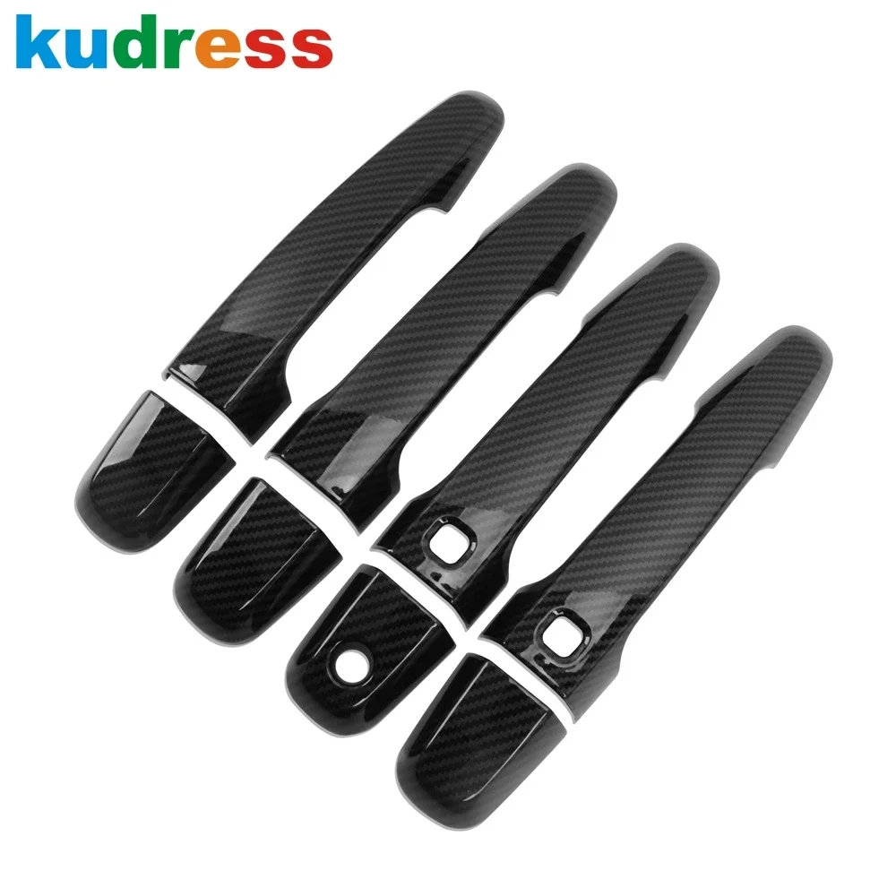 For Mitsubishi Pajero/Montero/Shogun sport 2019-2021 2022 2023 2024 2025 Carbon Fiber Car Door Handle Cover Trim Accessories