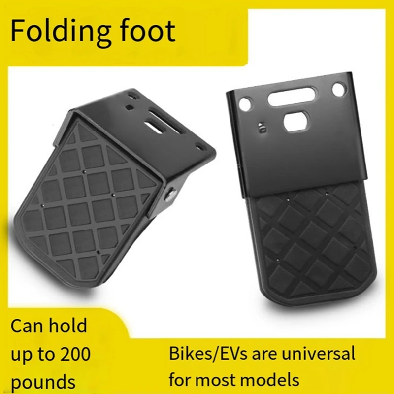 A45K-2PCS Folding Truck Bed Step Anti-Slip For Boat Trailer Bumper Pickup Truck Ladder Campers RV