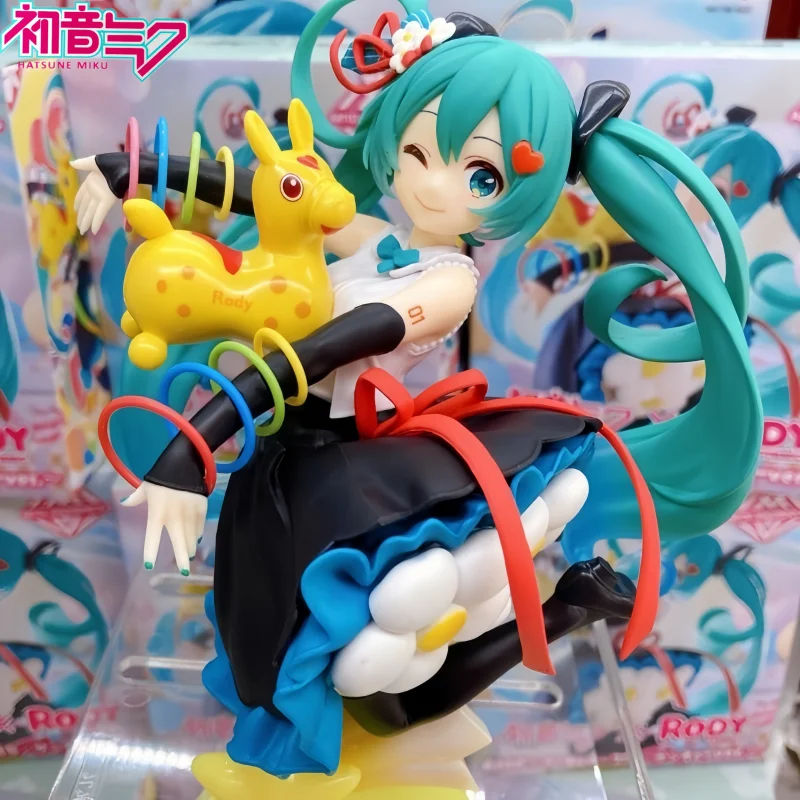 

Аниме экшн-фигурки Taito Amp + Hatsune Miku×Rody 39th на годовщину, коллективный юбилейный стиль, ПВХ, модель, игрушки в подарок, 21 см