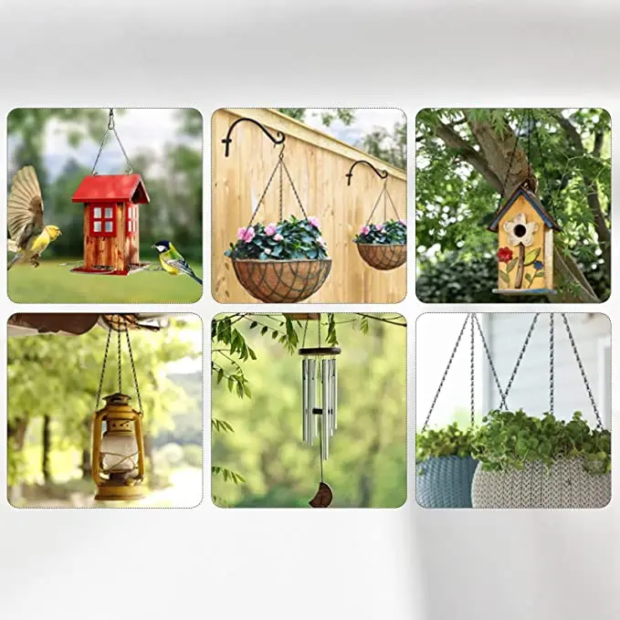 ห่วงโซ่สำหรับแขวนโครงสร้างเหล็กอุปกรณ์สวนที่สะดวกต่อการติดตั้ง