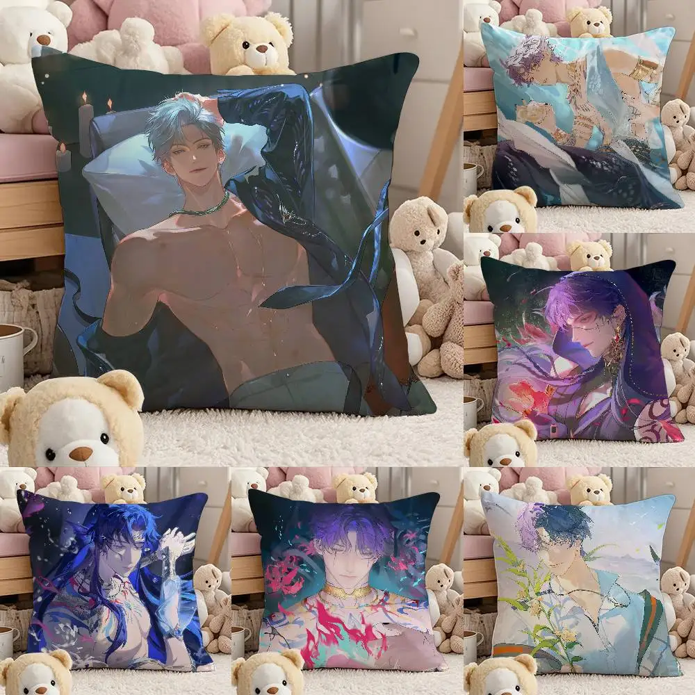 

Game L-Love And Deepspace Pillow Case Comfort Sofa Bed Silky Elegant Invisible Zipper Custom Decorative Cushion Cover