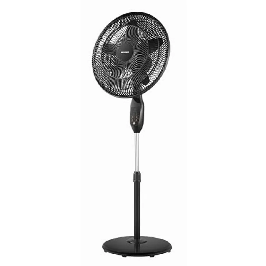 

PFS45A5BBB 18 inch 5-Blade Oscillating, Adjustable Standing Pedestal Remote, LED Display, 5 Speed Setting and 7-Hour Timer Fan