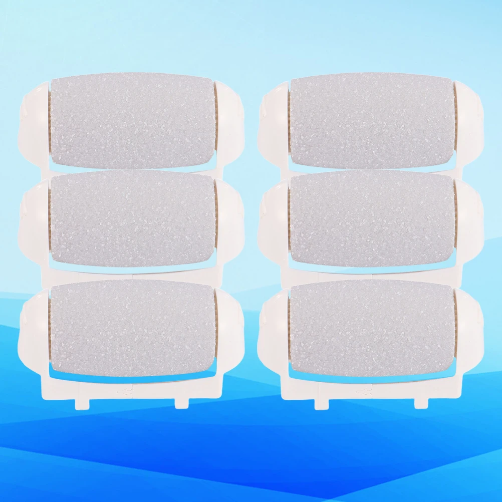 

6Pcs Dead Skin Remover Replacement Roller Heads for Electronic Foot File Calluses Removal Pedicure Tools Foot Grinding Tool