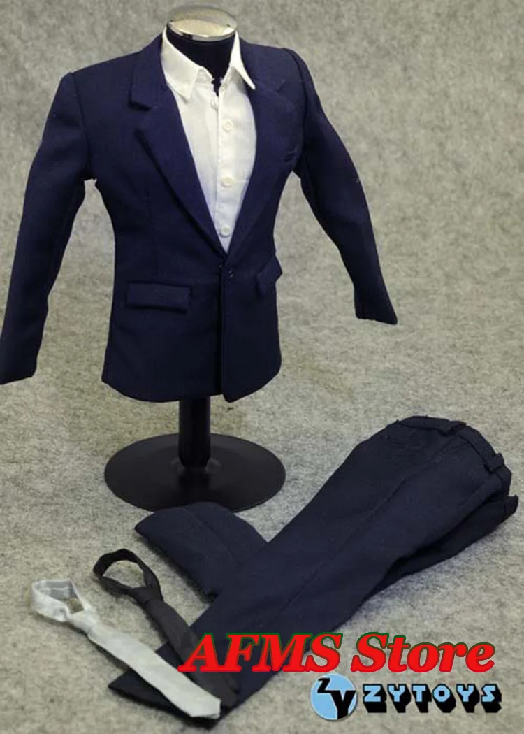1/6 Men\'s Formal Business Suit Blazer Pants Classic Retro Dolls Jackets Clothes Set For 12Inch Action Figure Soldier Body Model