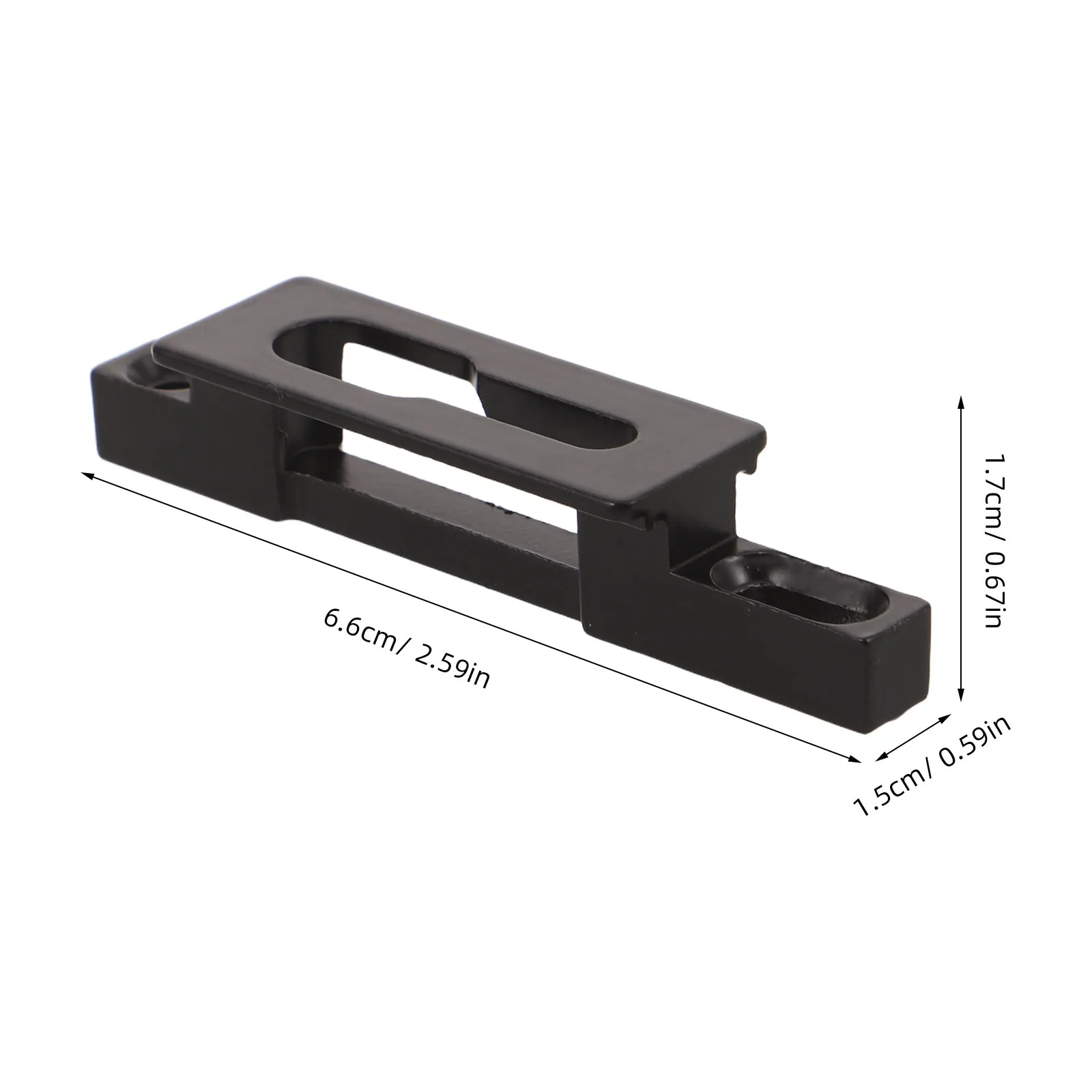 Protector de puerta corredera, cerradura de puerta corredera de Metal de doble orificio, placa de golpe, Hardware de bloqueo de ventana resistente a la corrosión para Patio