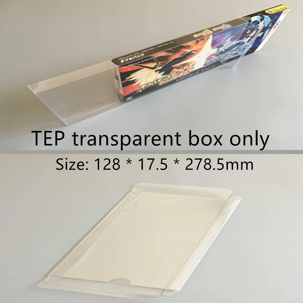 

Collection Display Box For Nintendo 3DS/Pokémon Sun/Moon Game Storage Transparent Boxes TEP Shell Clear Collect Case