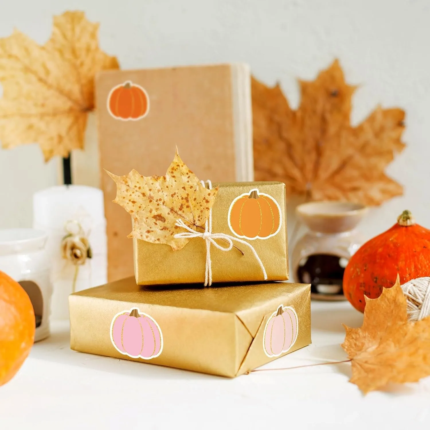 100-500pcs Halloween Stickers Pumpkin Handmade Labels Halloween Gift Decor Stickers Stationery stickers