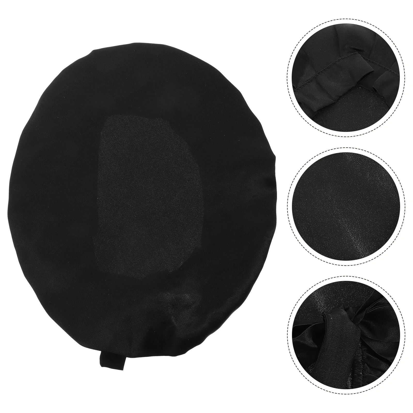 

Stable Quality Silk Sleep Cap Durable Lightweight Hair Wrap Women Skin-Friendly Elastic Hair Cap Home Makeup Spa Use Comfortable