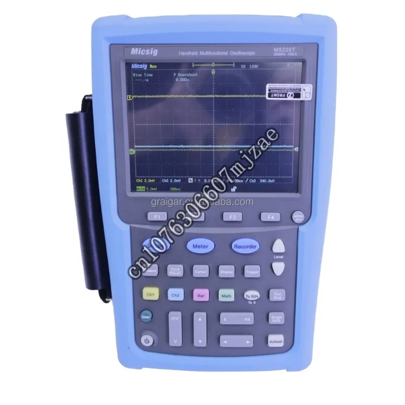 

MS220T Micsig Digital Portable Oscilloscope Multimeter 200MHz 2 Analog channels 1GSa/S