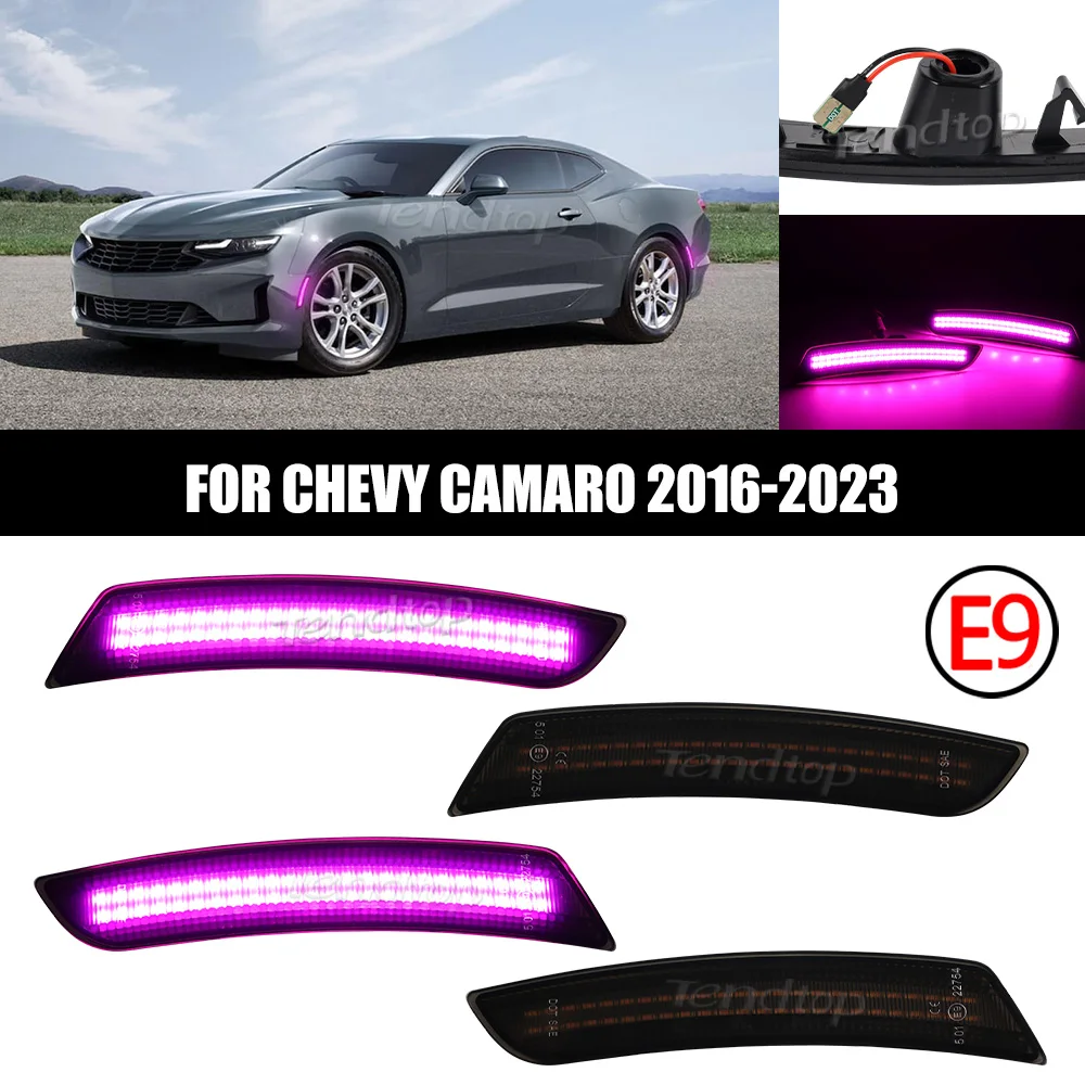 4-pieces-feux-de-position-lateraux-avant-et-arriere-led-rose-et-violet-pour-chevrolet-camaro-2015-2016-2017-2018-2019-2020-2021-2022-2023