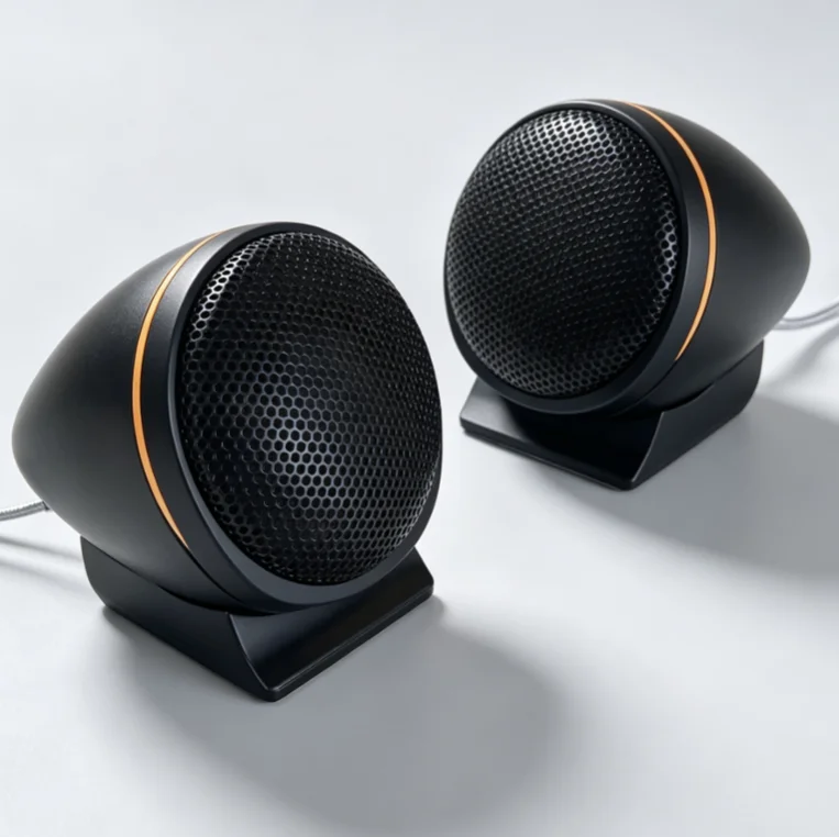 Pair Car Audio Tweeter Speaker, Universal Mini High Frequency Tweeter for Car Stereo & Home Subwoofer Upgrade Modification