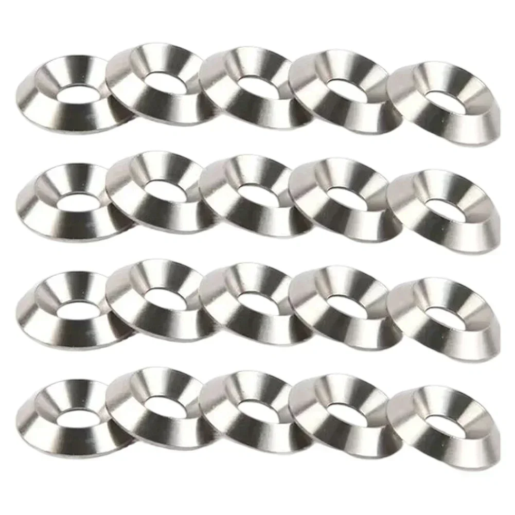 

20 шт. шайбы с потайной головкой M6x19x4,5, декоративные шайбы, твердые плоские прокладки с потайной головкой для промышленного морского сельскохозяйственного хозяйства