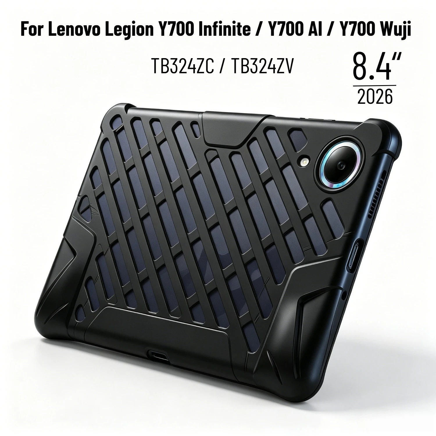 Ergonomisches Gaming-Gehäuse für Lenovo Legion Y700 Infinite AI TB324ZV TB324ZC, Hohlkühlung, weiche TPU-Hülle für Y700 WuJi 8,4" 2026