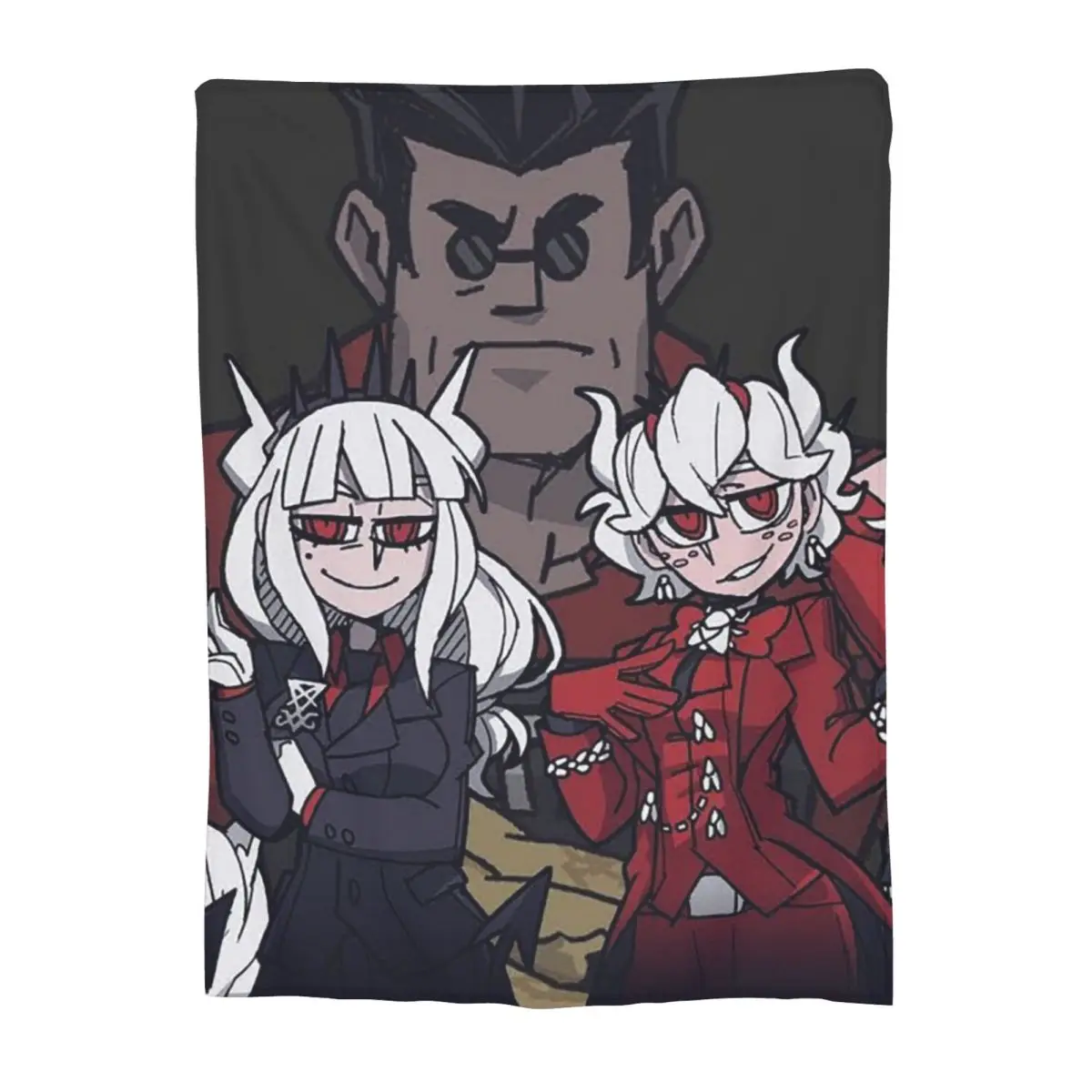 

Helltaker Pattern Anime Blanket Soft Warm Flannel Throw Blanket Bedding for Bed Living room Picnic Travel Home Couch