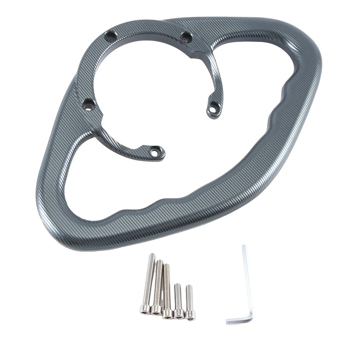 Motorcycle Fuel Tank Armrest Handle Bracket 800MT Rear Seat Handle for CFMOTO 450SR(Gray)