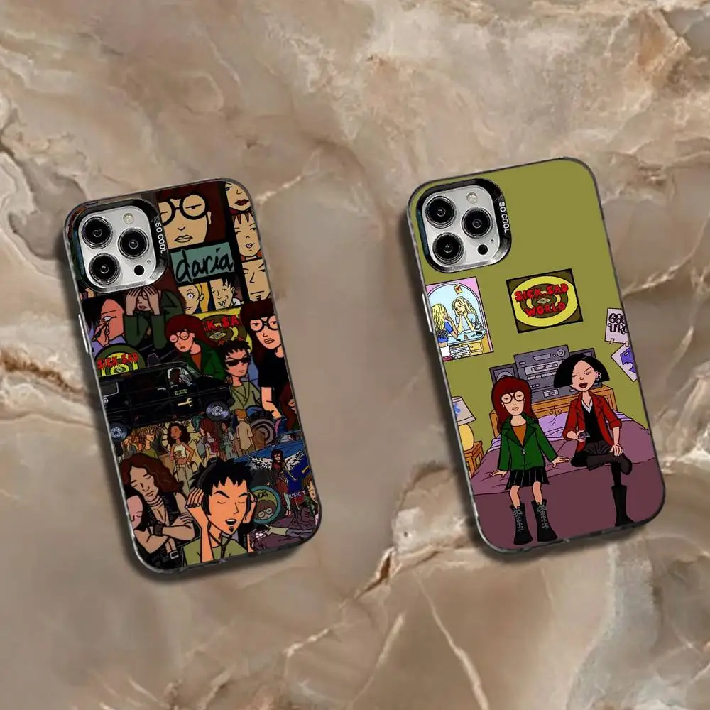 

Cool D-Daria Phone Case For iPhone 16,15,14,13,12,11,Mini,Pro,SE,MAX White Matte Shockproof Cover
