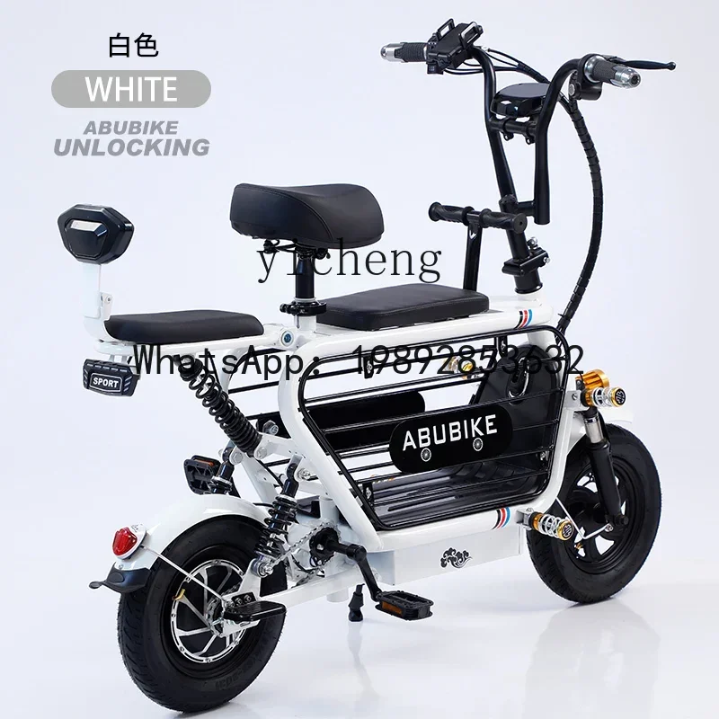 Skuter listrik AB baterai lithium dewasa lipat skuter roda dua mobil listrik mini mobil baterai kecil