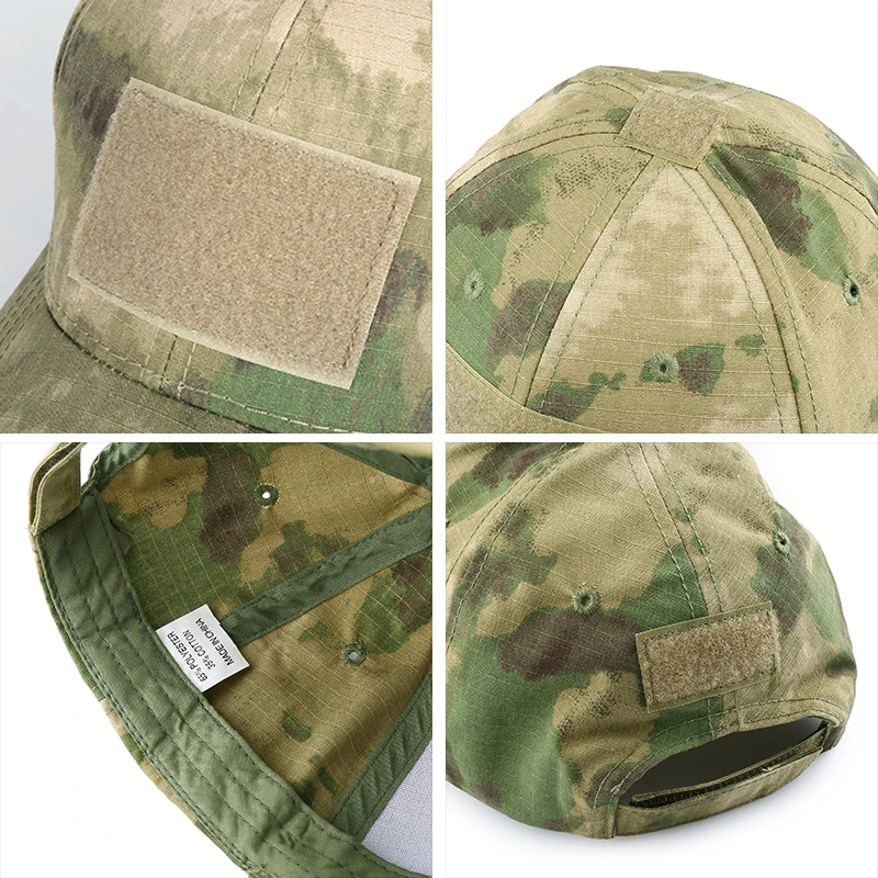 Men Multicam Camouflage Hunting Hiking Cap Sport Tactical Military Army Visor Sun Hat Adjustable Snapback Baseball Bonnie Adult