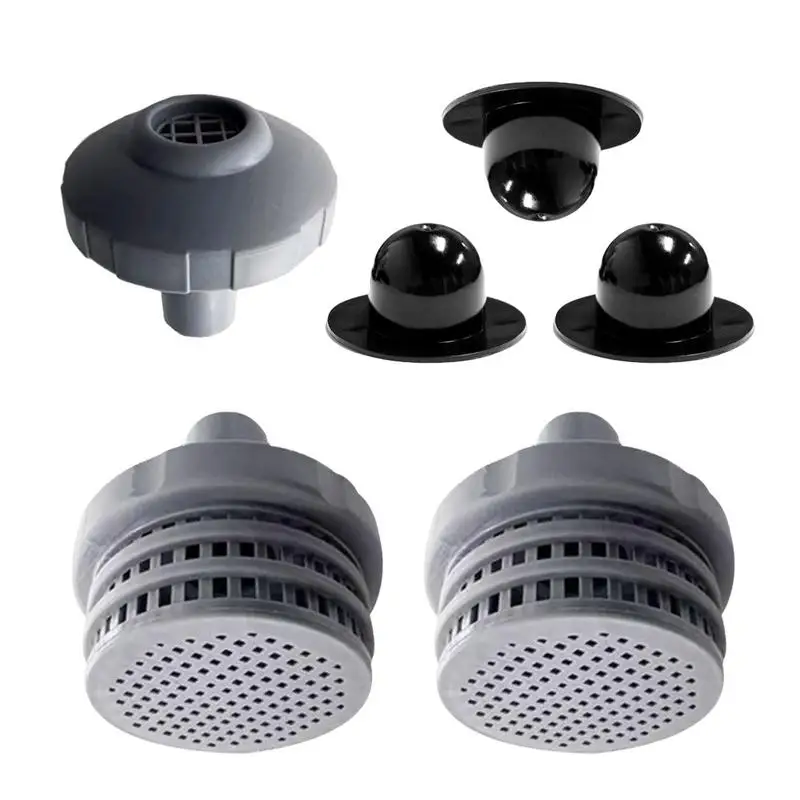 

Swimming Pool Water Jet Connector Kit With Inlet Nozzle Outlet Strainer Grid Hole Plug 1.25 Inch Fittings