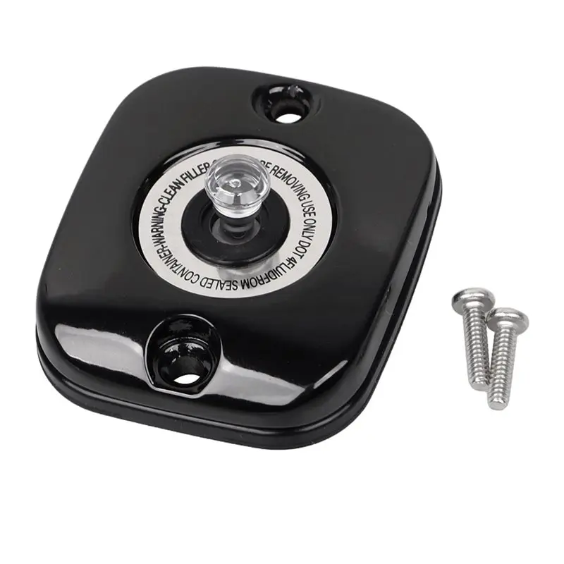 Front Brake Clutch Master Cylinder Cover For Street Electra Glide Softail Dyna Touring Motorcycle With Bolts Included - Image 3