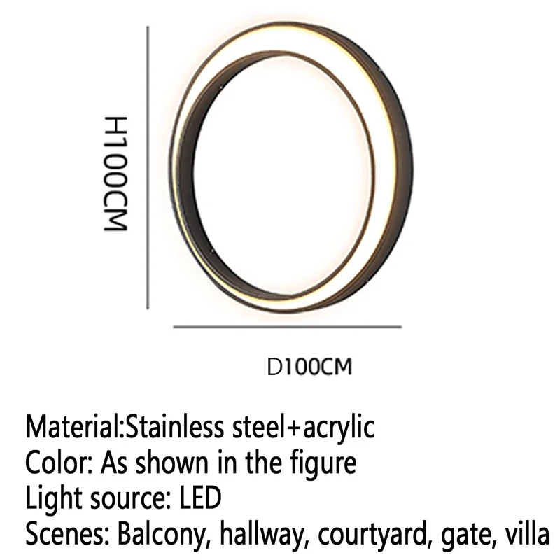 KERWIN Contemporary LED Outdoor Wall Lamps Electric Simplicity Circular Waterproof Balcony Hallway Courtyard Villa Gate Hotel