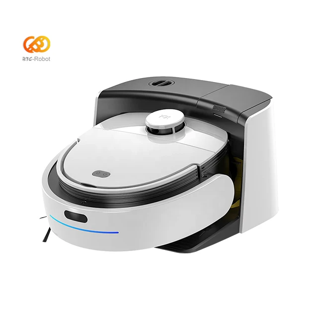 BTCBOT Lidar Edge Sweeping Made Smart Sweeper Robot Cleaning Robot Vacuum Cleaner with self-clean