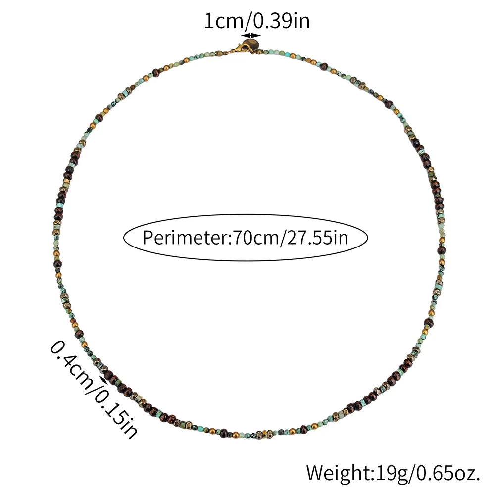 1 قطعة الرجال الرجعية العرقية نمط أفريقيا حجر قلادة للرجال الهبي بوهيميا طويل مطرز قلادة رجل القبلية مجوهرات طوق Hombre