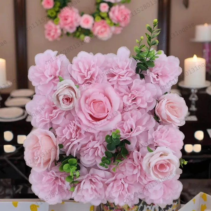 Wedding Stage Decoration Flower Wall Background Faux Fabric Flower Wall Panels Baby Shower Wedding Decoration