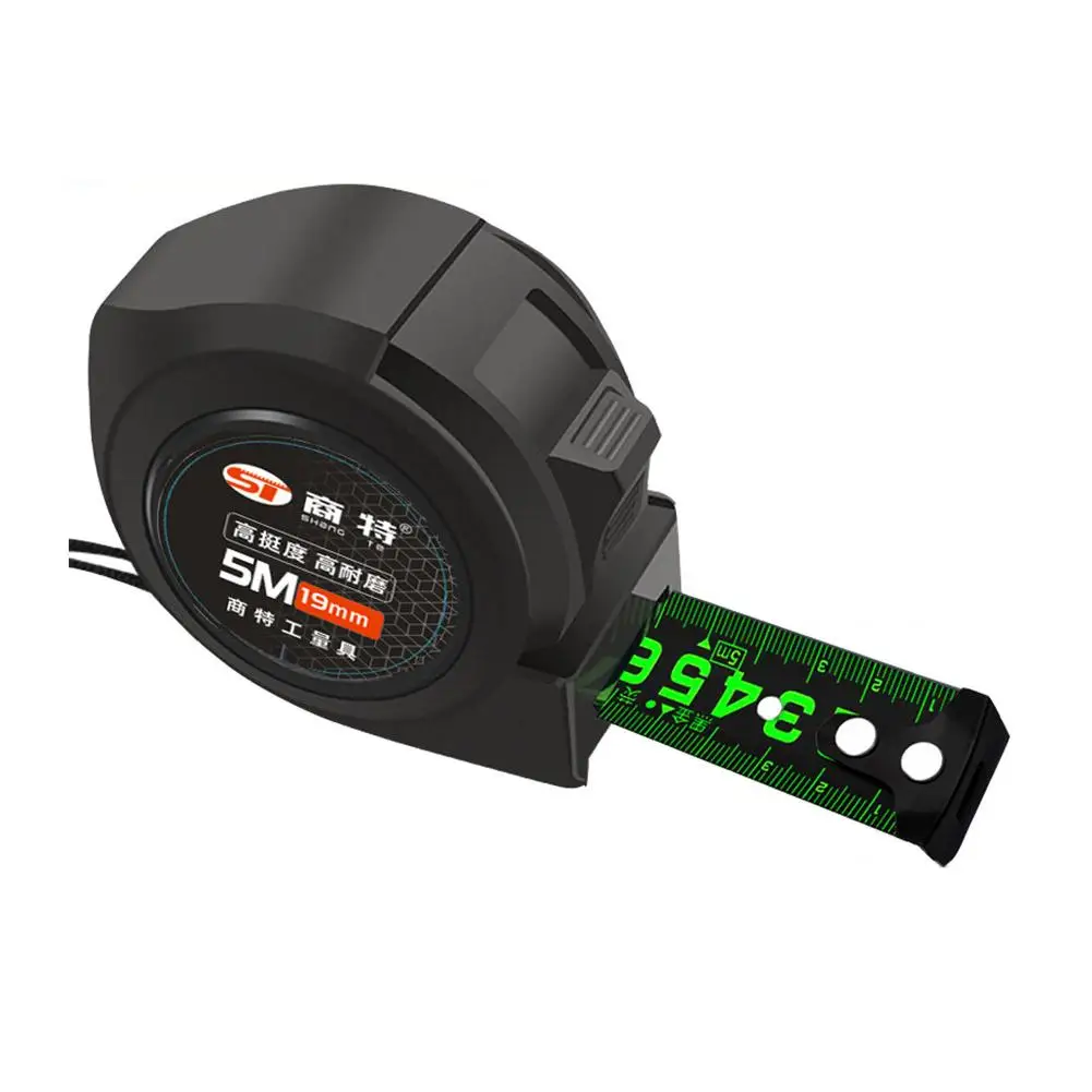5m Fluorescent Steel Tape Measure Meter Wear-Resistant Measurement Ruler Measuring Thickened Distance Tool Multi-Use M7Z2