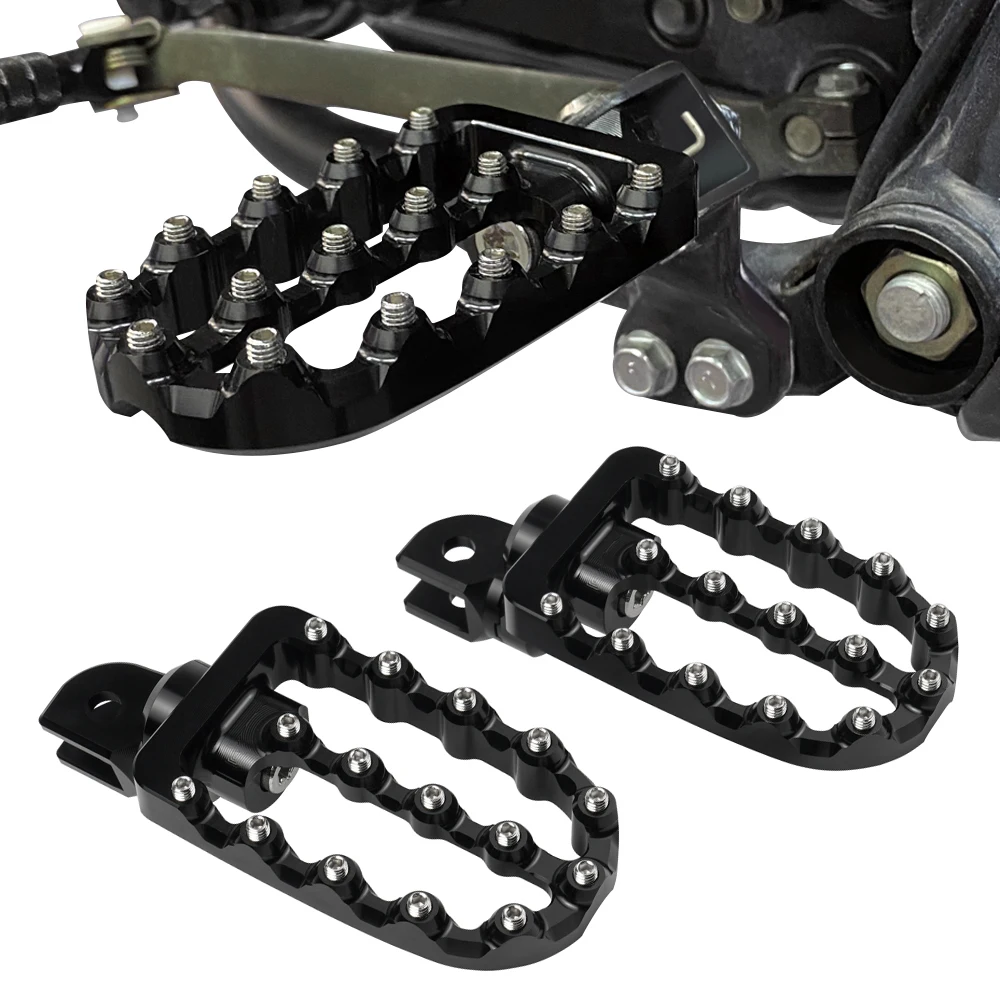 

360° Adjustable Wide Footrests Footpeg for Kawasaki KLR650 1987-2018 2017 2016 2015 KLR 650 CNC Aluminum Foot Peg Pedals