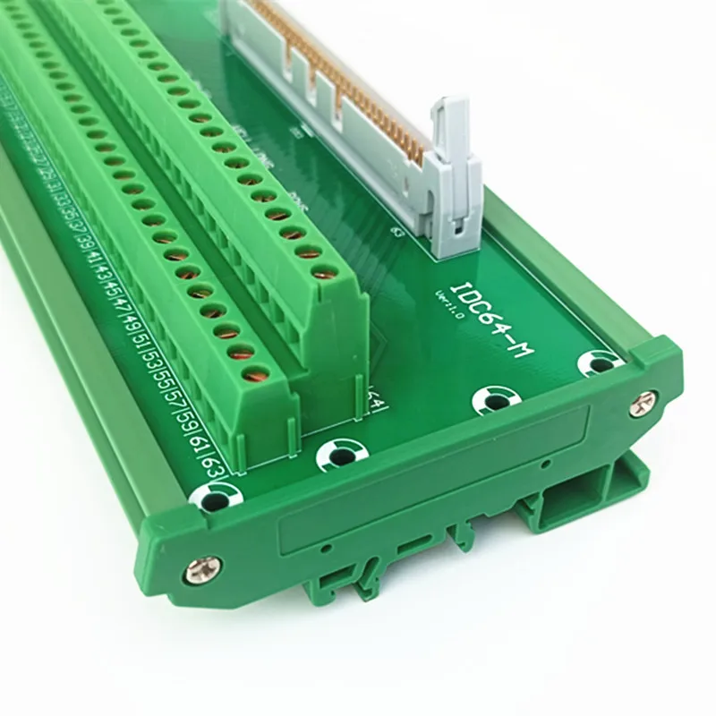 IDC-64 DIN Rail Mounted Interface Module 2x32 Pins 0.1\