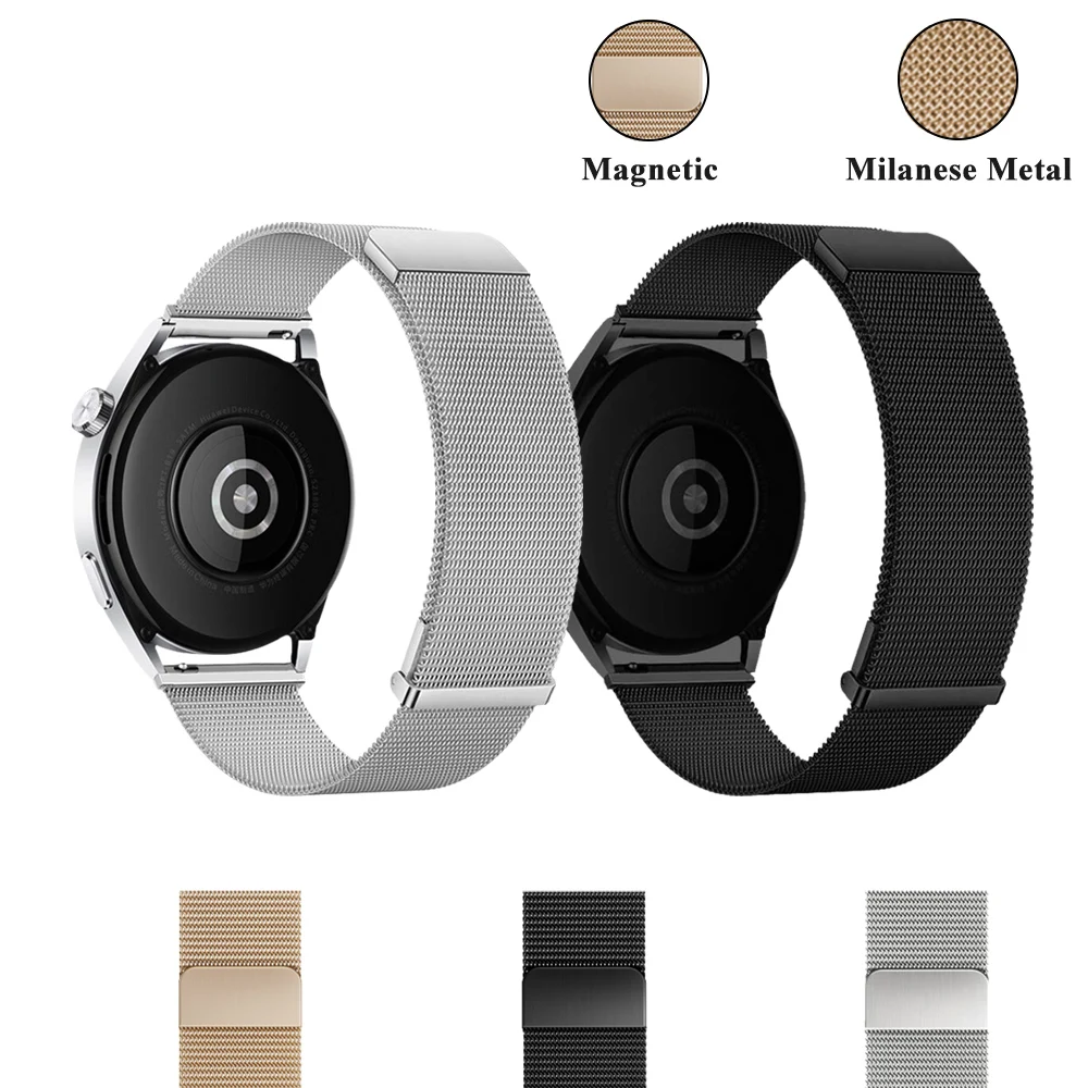 Универсальный миланский ремешок 22 мм для часов Huawei Watch GT5 46 мм Ultimate GT Runner, аксессуар для Huawei GT5 Pro GT5, ремешок для часов