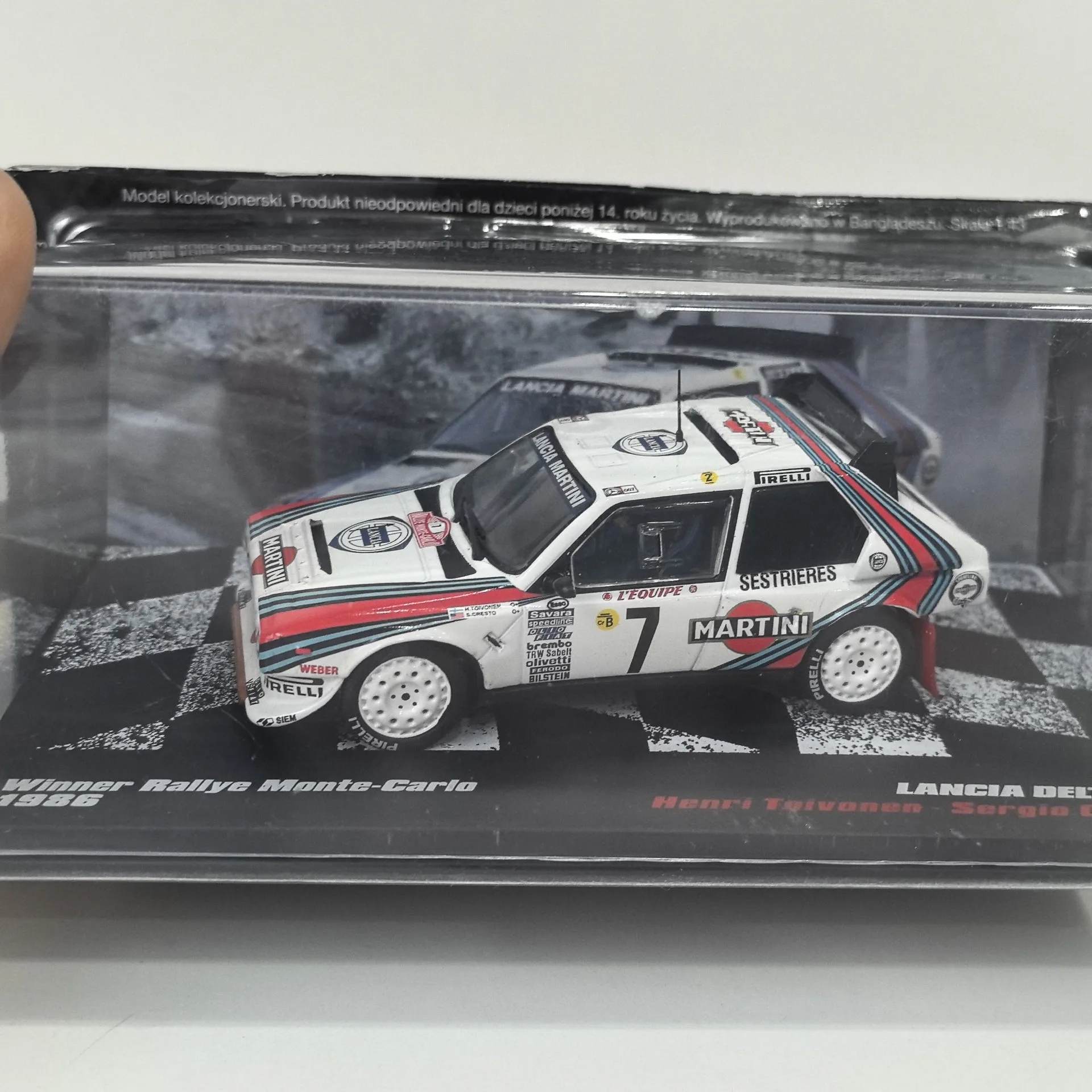 Diecast IXO 1/43 Scale LANCIA DELTA S4 # 7 1986 Racing 2N Alloy Car Model