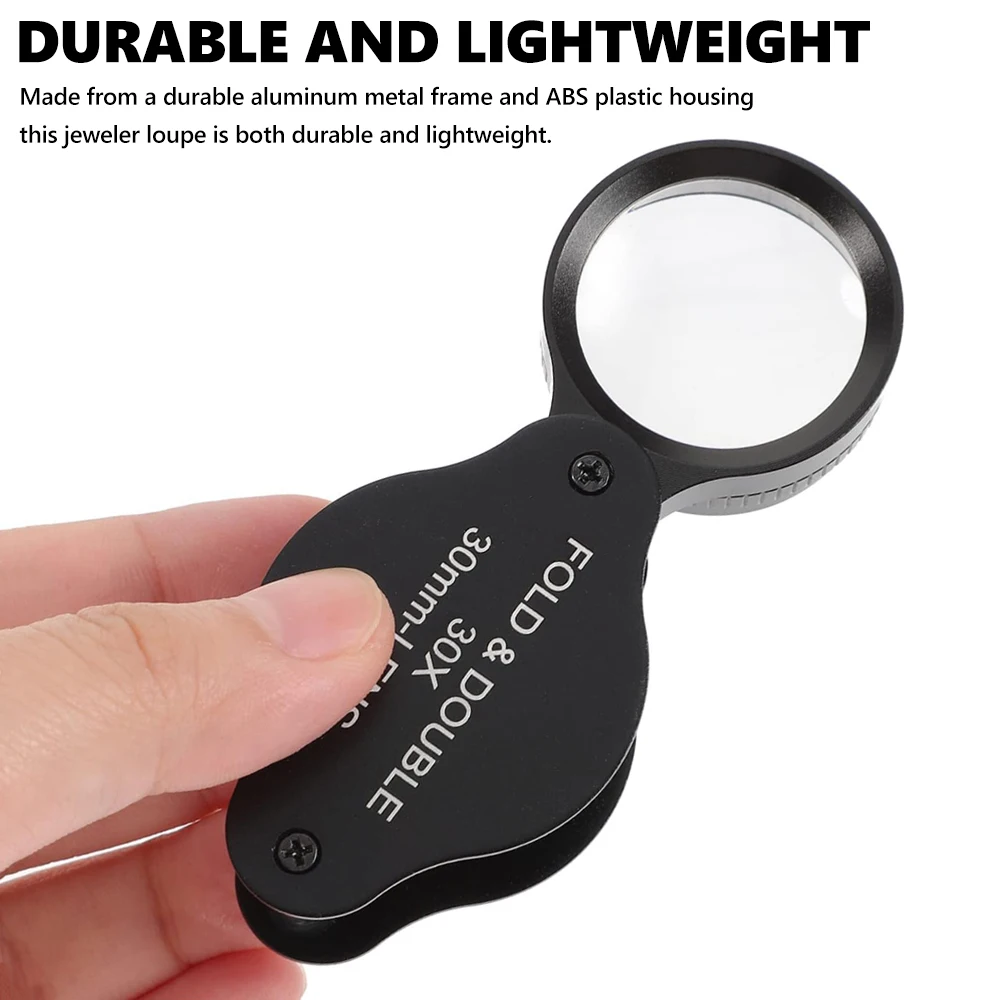 30x Jeweler Magnifying Glass Watchmaker Loupe For Repair Watch Jewelry Magnifier Reading Glasses 30mm Hand Eye Magnifiers