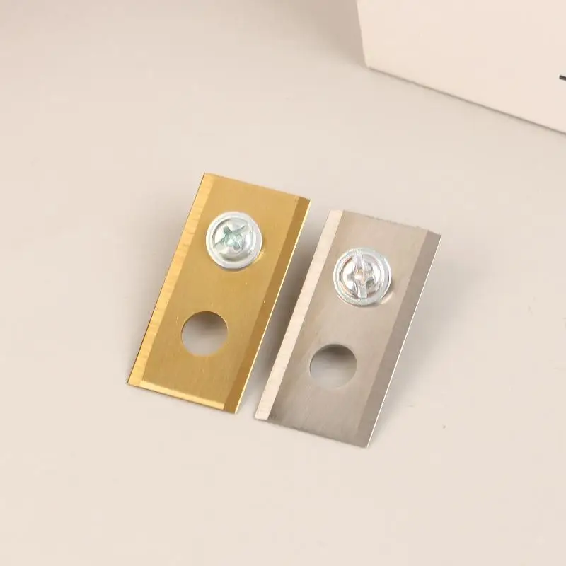 9/18 шт. сменные лезвия из нержавеющей стали с двойным отверстием, нож для прополки садовой техники, лезвие косилки для садовой газонокосилки