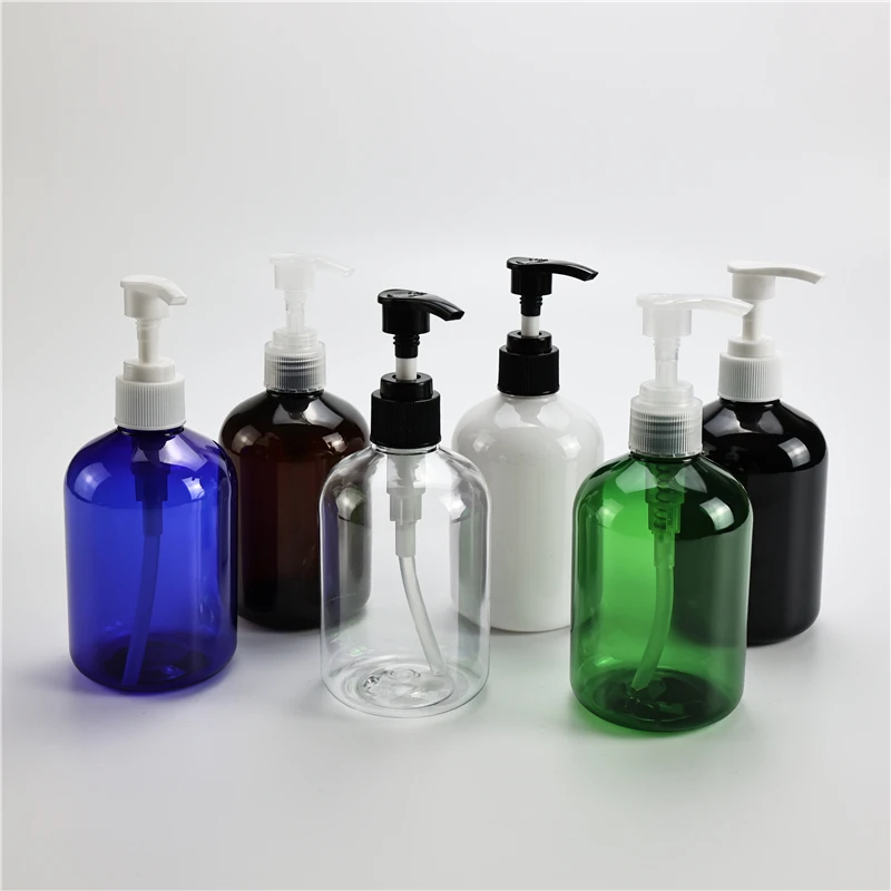 Multicolor 300ML X 20 Chunky Lotion Pump Bottle Travel Size Liquid Soap Bottle Shampoo Shower Gel Packaging Container Dispensers