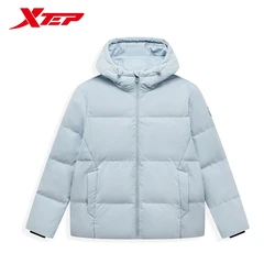 Xtep Down Jacket For Women 2024 Winter Warm Soft Coat Trendy Retro Comfortable Tops 876428190123