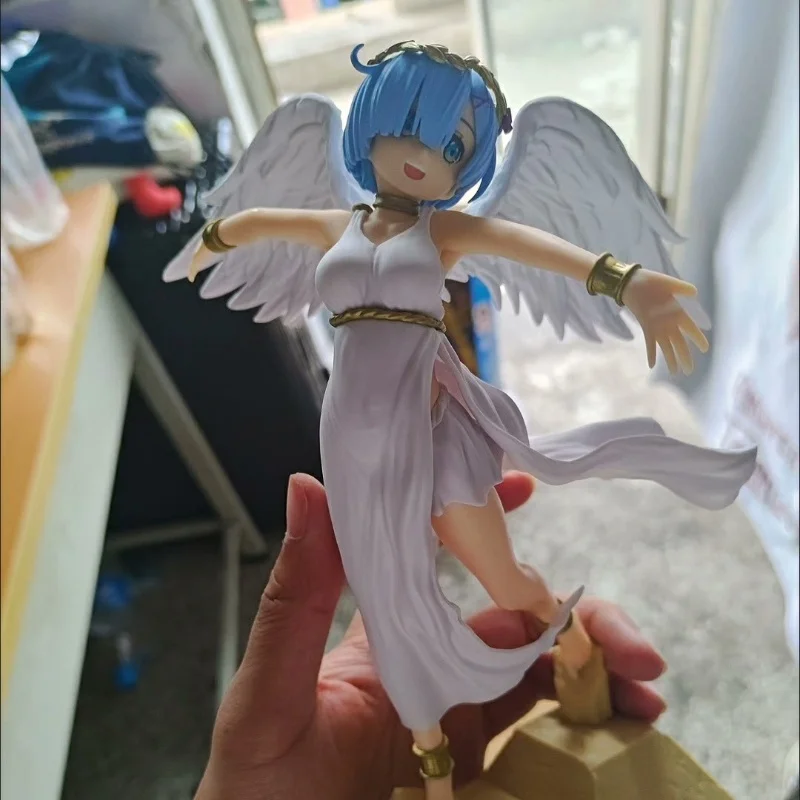 21 センチメートル新アニメフィギュア再: ゼロから別の世界での生活スーパーゴーストエンジェルレム模型玩具 Pvc コレクションデスクトップ装飾品