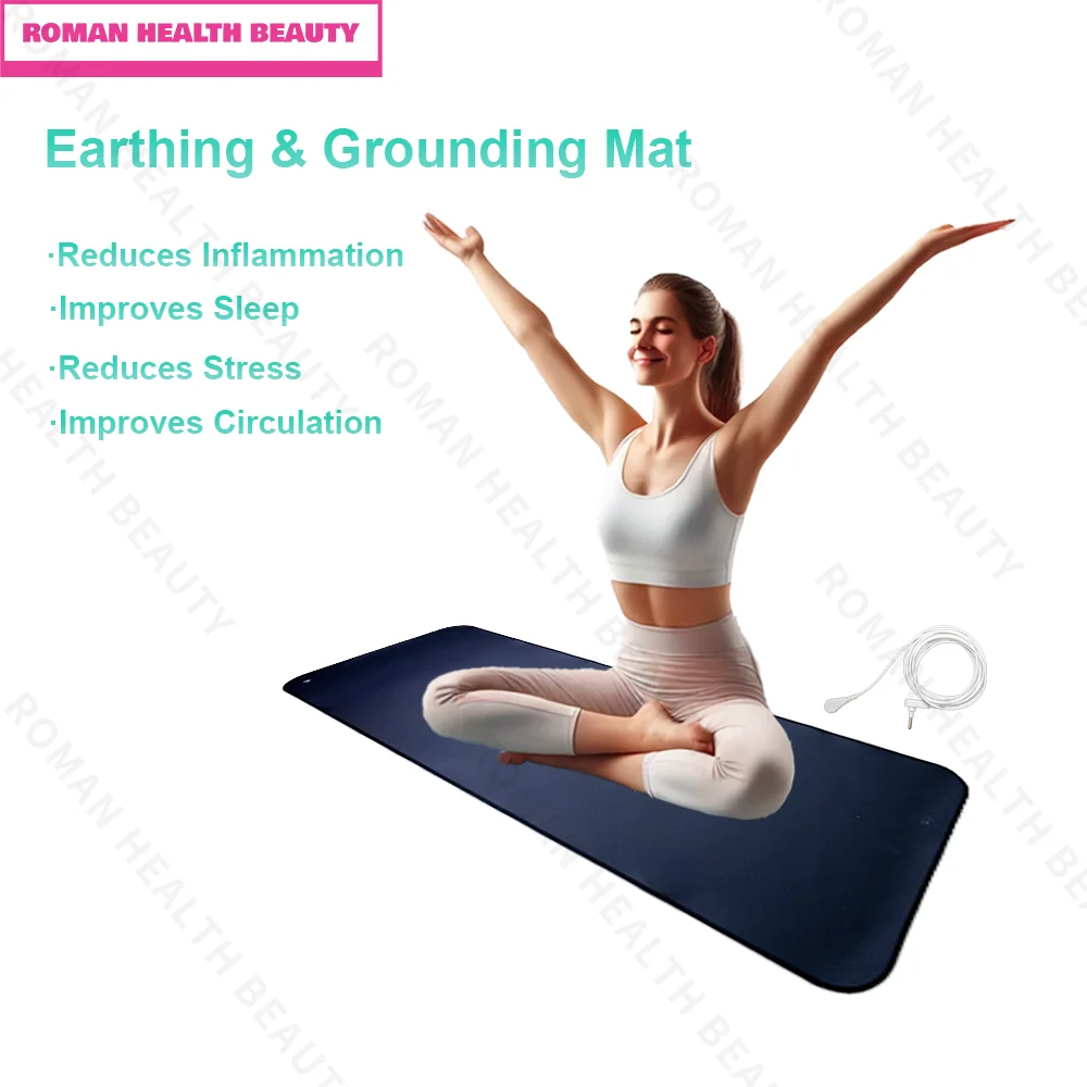 

100x30cm Grounding Mat for Sleep Improvement – Earthing Pad with Cable for EMF Protection, Electrostatic Release&Health Recovery