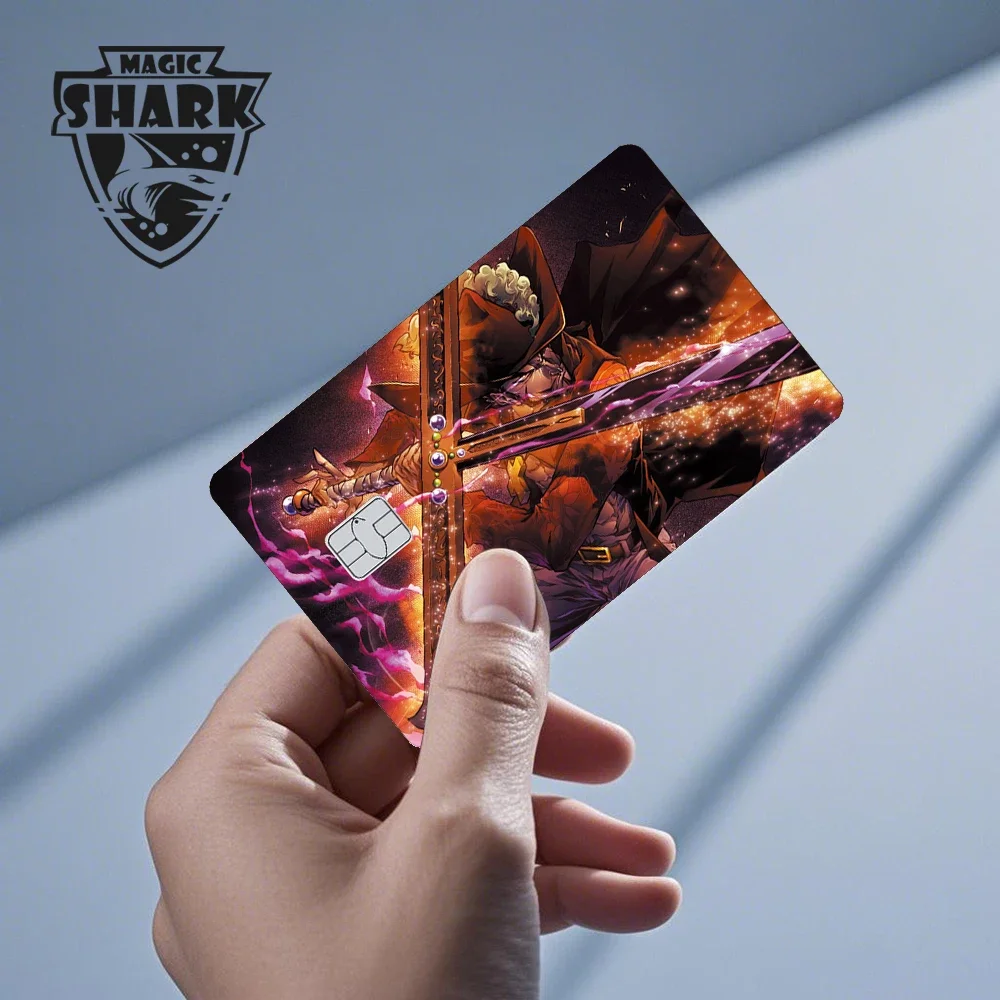 Hot Sale Magic Shark Anime Chopper Luffy Nami Waterproof Front Side Sticker Film Skin for Credit Debit Card view 5