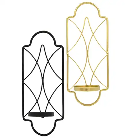 Metal Wall Hanging Sconce Candle Holder 3.5inchx8.6inch Candlesticks Holder Tealight Holder for Home Porch Decor Stylish