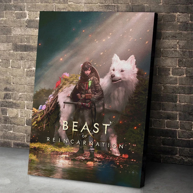 Game Beast of Reincarnation Poster Latest Games Prints Canvas Painting Wall Art Pictures Home Room Modern Japanese Game Decor